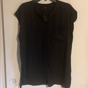 Worthington XL black short sleeved shirt